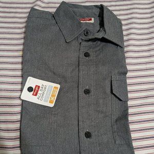 Wrangler men's full sleeve shirt, Grey, Size S